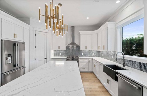 Gulfview Heights House | Gorgeous! Huge Private Pool, Outdoor Fireplace w TV, LSV/golf cart, & Bikes! Walk to Blue Mtn Beach!