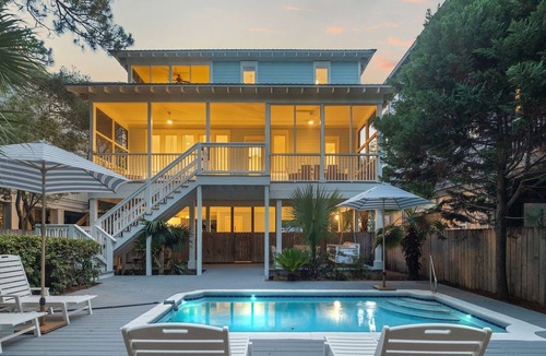 Grayton Beach House | Grayton Home with Private Pool, Screened Porches, and Bikes