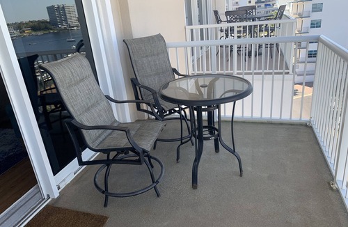 Holiday Isle Condo | Great view of Destin Harbor from the penthouse location.