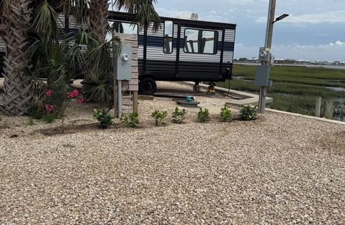 Keaton Beach RV Rental | Gulf front RV Site, full hook up .take a breath and enjoy the sunsets