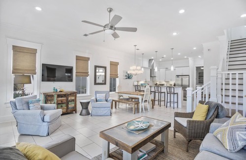 Santa Rosa Beach House | Gulf View Home with Surround Sound, Community Pool and Outdoor Kitchen