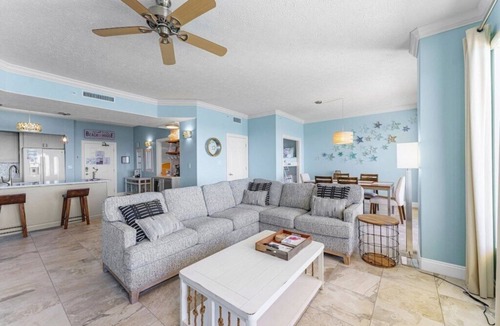 Thomas Drive Condo | Gulfcrest 19th-Floor | Beachfront | Huge Balcony
