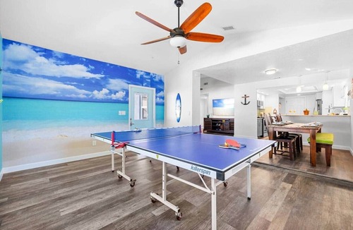 Pinebrook Estates House | Heated Saltwater Pool & Spa, 9 Min to Beach, Ping Pong, Cornhole, Sleeps 8