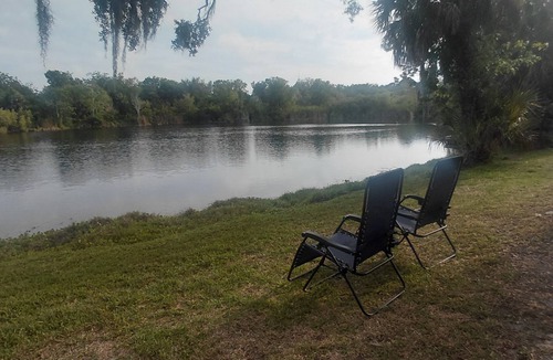 Port Richey House | Hidden oasis on 16 quiet acres and a private 6 acre 120' spring fed lake.