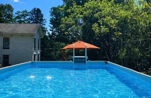 Delancey Cottage | Historic Victorian Farmhouse: Dog-Friendly, Private Pool & Mountain Views