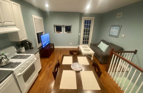 Sea Bright Apartment | Just listed. Steps to beach. 40 min ferry to NYC. Partial ocean views from home.