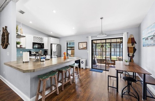 Butler Beach House | Kon Tiki Family & Pet Beach Home w/Yard & Garage in St. Augustine