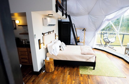 Cedar Bluff Resort | Lake Front Geodesic Dome: Hot Tub, TV, & Lake Views