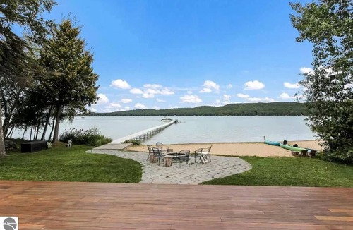 Empire House | Lakefront Retreat on Glen Lake with Sandy Beach and 200ft dock