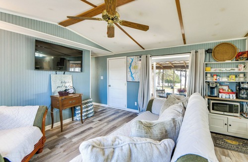 Fort Gaines House | Lakefront w/Dock, Detached Studio, Fire Pit!