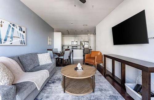 Central Business District Apartment | Landing | Chic 2BD, Rooftop Lounge, Gym