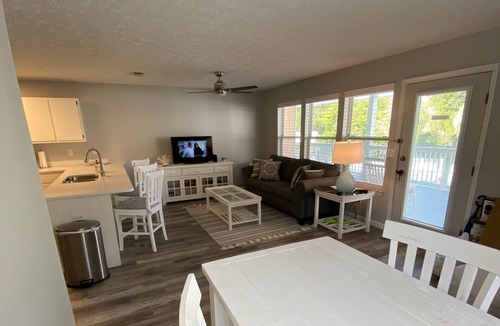Miramar Beach Condo | Like new & across the street from public beach access 73! Family friendly!