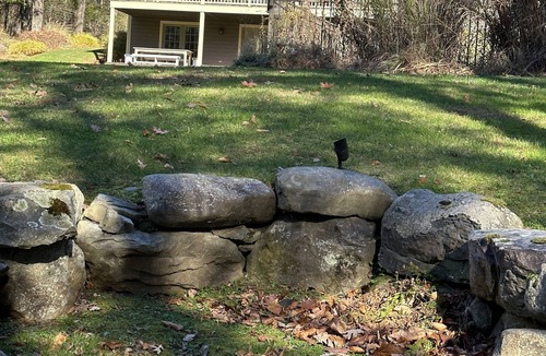 Stone Ridge House | Luxe Hudson Valley getaway with pool, sauna, and double porch
