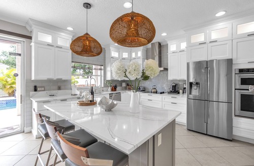 Trailer Estates House | Luxury Escapes Home with Heated Pool & Spa Near IMG and Siesta Key Beach.