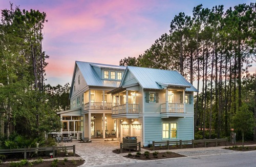 Forest District House | Luxury WaterColor Home with Heated Pool, Spa, Cabana, and 6 Adult Bikes