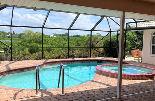 Englewood House | Manasota Key Waterfront - Heated Pool - steps from Public Beach - Dock