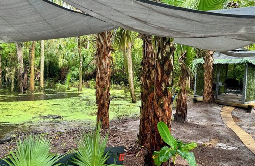 White City Cabin | Midway Island Glamping-2 Furnished Gazebos on the St. Lucie River