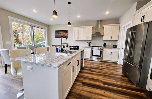 Penn Lake Park House | Newly Built Lakefront w/Deck & Views | Lakeside Serenity by AvantStay