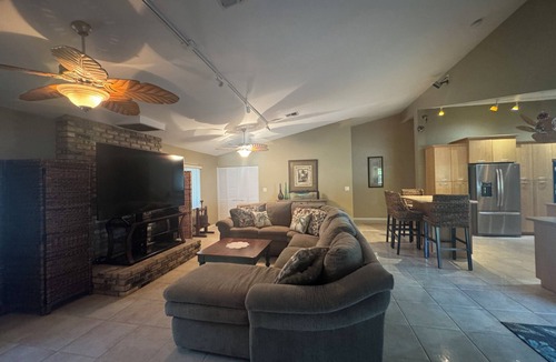 Seminole House | Newly Listed The Ambrosia House Retreat with Saltwater Pool, 4 king beds, 5 TVs