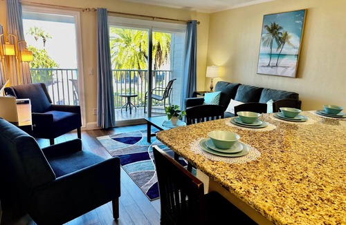 Rocky Point Condo | Newly remodeled with sunset views! Heated pool, private beach and family owned!