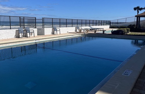 Daytona Beach Shores Condo | Ocean Front Daytona Beach Shores Condo with heated pool and open beach access!