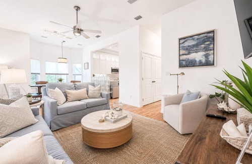 Dune Allen Beach House | Ocean View Luxury ☀️ 5 Min to Gulf | Saltwater Comm Pool | Beach Gear ☀️ Here Comes the Sun