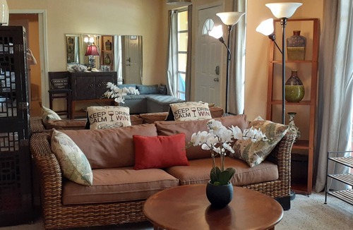 Lake Worth Corridor House | Palmetto Room with king bed in large house to share