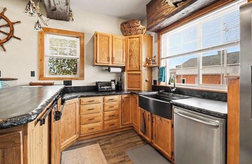 Manistee House | Pet-Friendly Home at Manistee Lk, Downtown