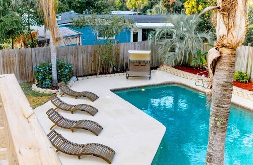 Jacksonville Beach House | Pool & Hot Tub Home w/Game Room! 1 Mile to Beach!