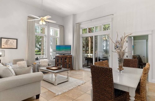 Baytowne Wharf Condo | Poolside Condo w/GOLF CART! Tram to Beach. Steps to Pool and Baytowne Wharf!