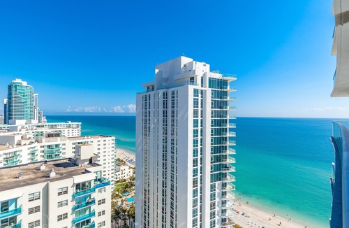 Hollywood South Central Beach Condo | Private 2BR Side Ocean View at Hyde Beach Resort