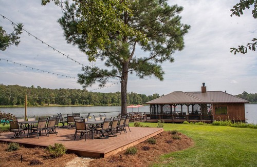 Rupert House | Private 70 Acre Lake, 50 acres land, 5 Glamping Tents, 1 Cabin, Lakefront Dock