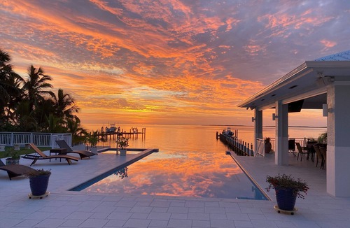 Key Largo House | Private Beach Bayside 6 Bedroom Resort Home with Pool, Dock, & Garage