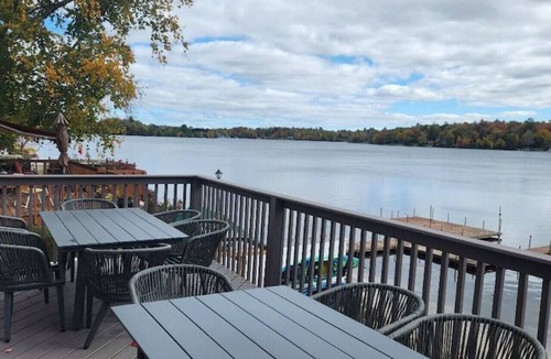 Kauneonga Lake House | Private Dock/Indoor Pool/Sauna/Hot Tub - Sleeps 14