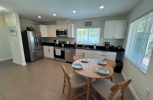 Bradenton Beach Apartment | PRIVATE HEATED POOL-2 blocks to BEACH-Tropical Courtyard-"Villa St.Barth"
