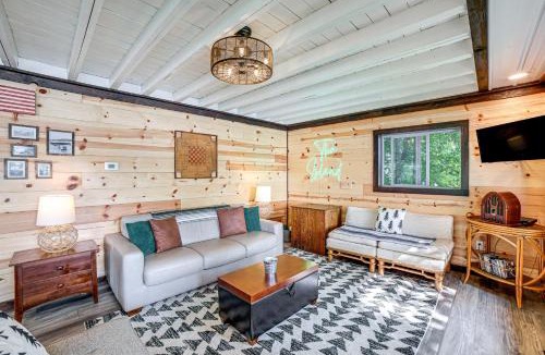 Smyrna House | Private Island: Home in Belding w/Dock & Grill!