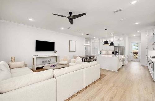 Gulfview Heights House | Private Pool, LSV/Golf Cart, BRAND NEW! 4 Kings, Sleeps 20+! Walk to Beach in Blue Mountain!