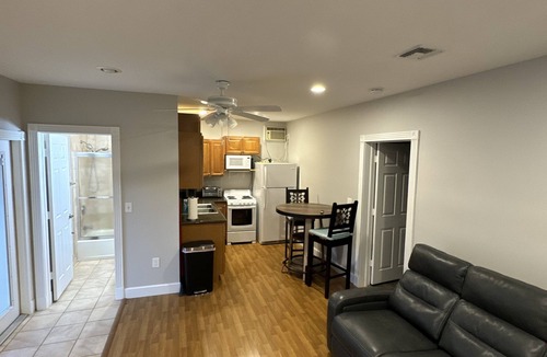 Palm City Cabin | Relax by the fire at The Smoke House cottage at the Ryan Holmes Ranch!