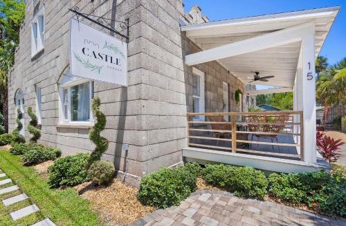 St. Augustine House | Remodeled Historic 1800s Carriage House, The Castle Garden, Colonial Modern Mansion