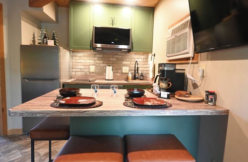 Mancelona Condo | Renovated! Cute, 1 bdrm sleeps 2 Golf/ski. pool and Wifi! new KING bed.