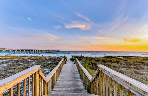 Gulf Lagoon Beach Apartment | Resort condo near beach with private balcony WiFi pool tennis & dock