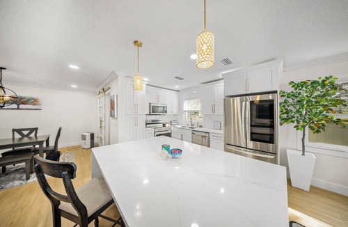 Carrollwood House | Resort Pool Oasis: King Beds, Hammock, Mini-Golf, Grill, and Wheel of Fortune!