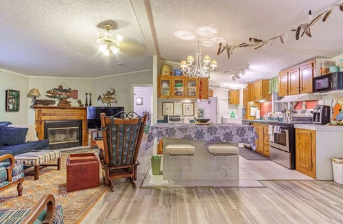 Lake Panasoffkee House | Riverfront Home with Boat Dock