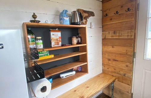Worcester Cabin | Rustic intimate cabin nestled in a picturesque mountains viewing the Catskills.