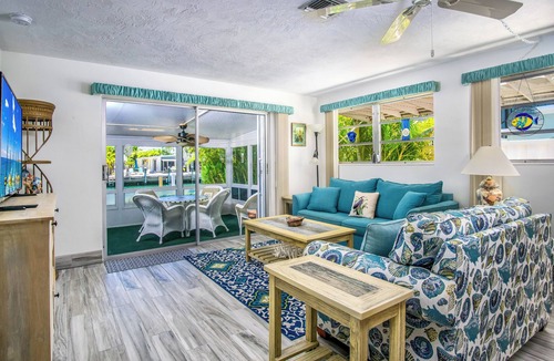 Coury House | Salt & Seaglass - Large Screened Porch, Dock, Private Pool Club.