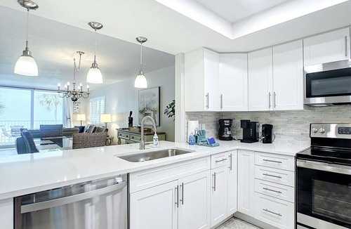 Indian Shores Condo | Sand Castle II # 2206 GULF FRONT Condo Spiral Staircase to Pool & Beach AMAZING