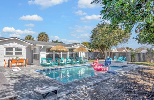 Dolphin's Cove House | Seaside Paradise: Dive into Luxury with Saltwater Pool, Spa, and Chemical-Free Bliss