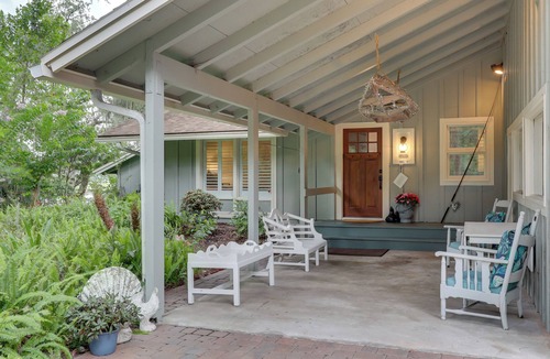 Fernandina Beach Cottage | Secluded Birders Paradise: Fishing Dock & Fire Pit