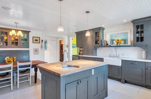 North Sea House | Secluded, Charming Southampton Farmhouse with pool, gardens, and timeless.