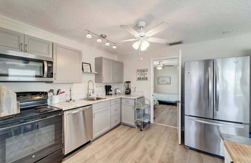 Ilexhurst Apartment | Serene oceanfront suite with Gulf view, grill, patio, central AC, & WD